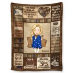 Reading Cartoon Just A Girl Boy Who Loves Books - Gift For Book Lovers - Supsuppy Sherpa Blanket