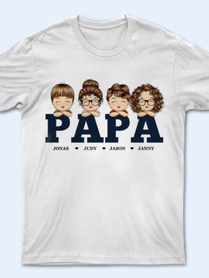 Retro Papa, Grandpa, Dad, Daddy - Birthday, Loving Gift For Father, Grandfather, Mother, Parents - Supsuppy T Shirt