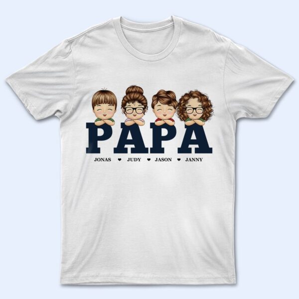 Retro Papa, Grandpa, Dad, Daddy - Birthday, Loving Gift For Father, Grandfather, Mother, Parents - Supsuppy T Shirt