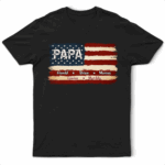 Stars And Stripes Proud To Be Merica Papa - Supsuppy T Shirt