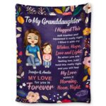 To My Granddaughter - Gift For Granddaughter, Grandparents Gift - Supsuppy Sherpa Blanket